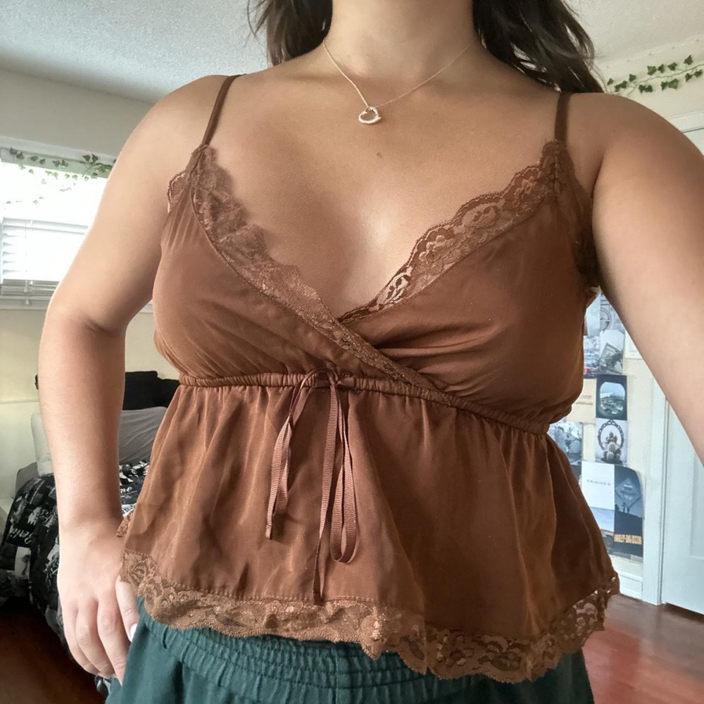 AE Lace Trim Cami Top